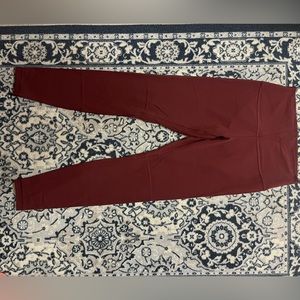 Maroon align leggings